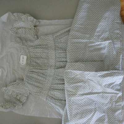 Blue patterned dress