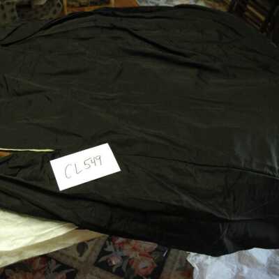Black silk taffeta skirt