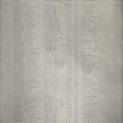Town of Mattapoisett residents of the town of Mattapoisett age 20 and over