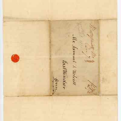 Thomas Robbins Letter 1 Page 2 (back)