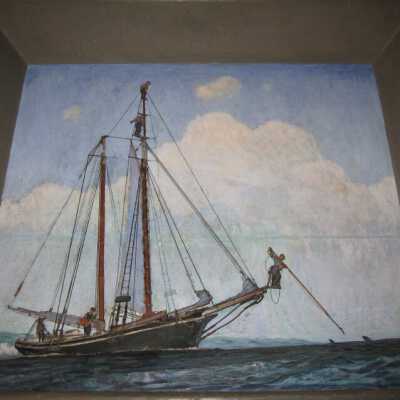 Clifford W. Ashley/Manuel Perry Painting