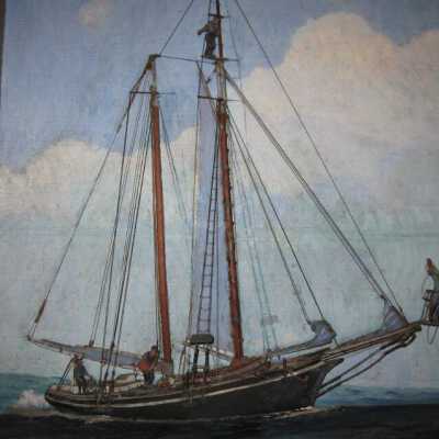 Clifford W. Ashley/Manuel Perry Painting