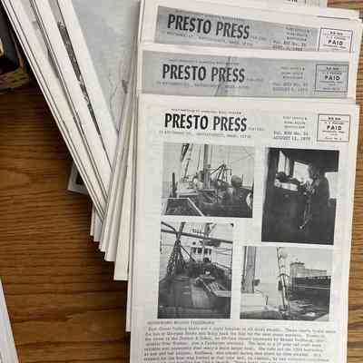 Presto Press Issues, ca. 1970