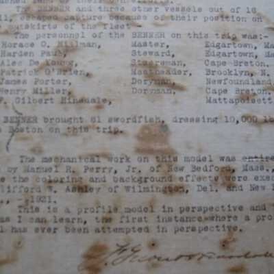 Clifford W. Ashley/Manuel Perry Painting