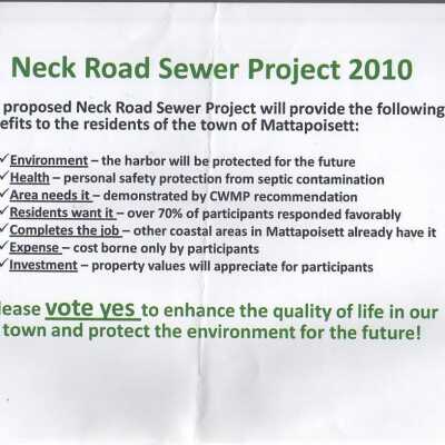 Mattapoisett Neck project