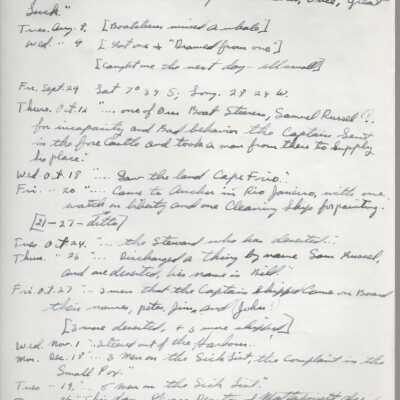 Log of a whaling voyage on Brig "Solon"