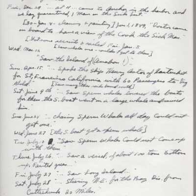 Log of a whaling voyage on Brig "Solon"