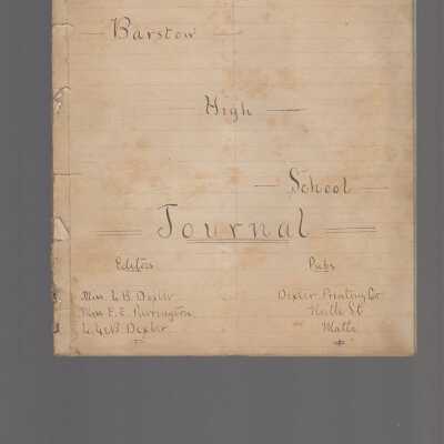 Barstow High School Monthly Journal