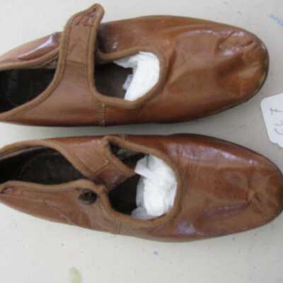 Child's brown shoes