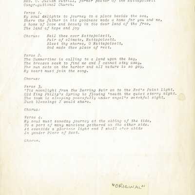 Mattapoisett Hymn