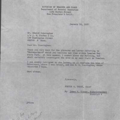 Correspondence of Edward Cunningham