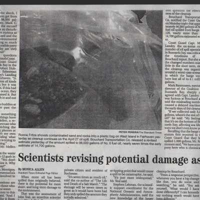 98,000 gallons were spilled