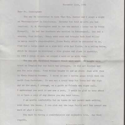 Correspondence of Edward Cunningham