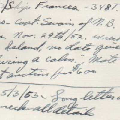 Ship "Frances"