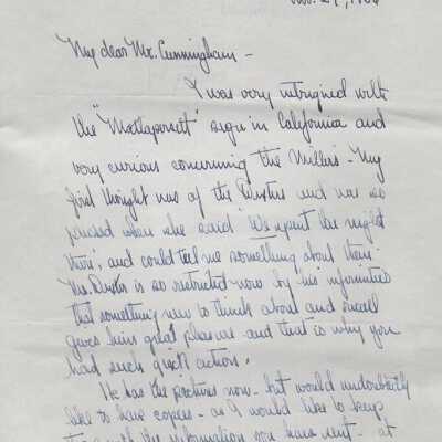Correspondence of Edward Cunningham