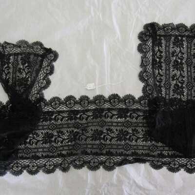 Black lace shawl