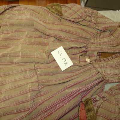 Watered silk taffeta dress