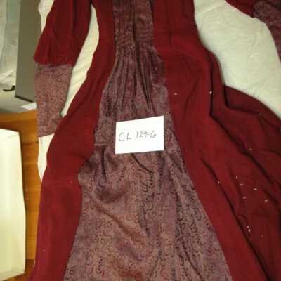 Burgundy house dress