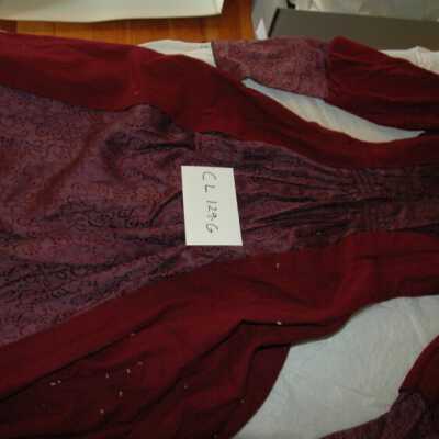 Burgundy house dress