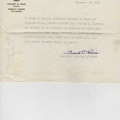 Certificate, Attendance