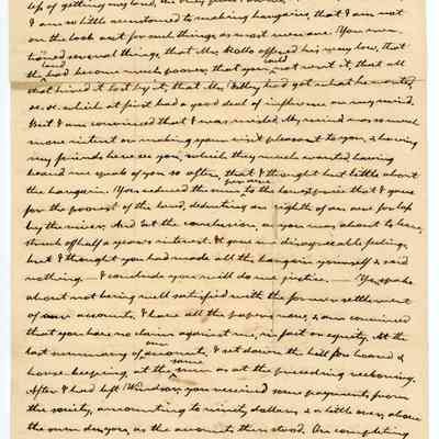 Thomas Robbins Letter 7 Page 1 (back)