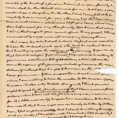 Thomas Robbins Letter 7 Page 2 (front)