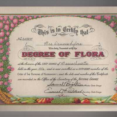 Certificate, Commemorative