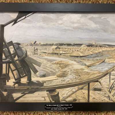 "Salt Making on Buzzard's Bay"