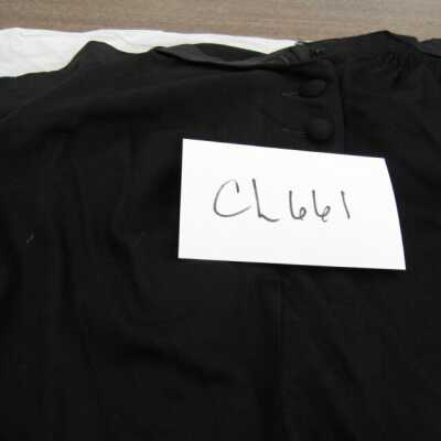 Long black wool skirt