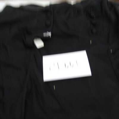 Long black wool skirt