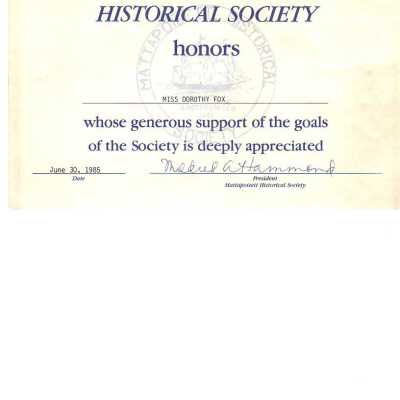 Certificate, Achievement