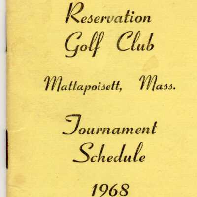 W.G.A. Reservation Golf Club Tournament Schedule 1968