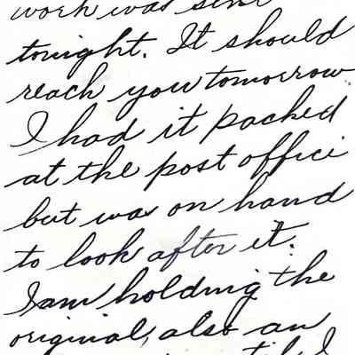 G.W.H. Professional Correspondence Letter 7 Back