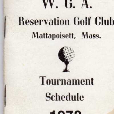 W.G.A. Reservation Golf Club Tournament Schedule 1978