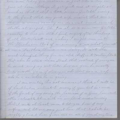 Letter to friends