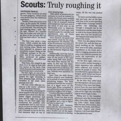 Hardy Scouts rough it way up north in pursuit of badges