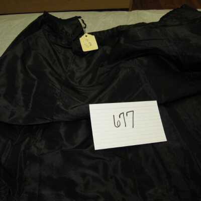 Black taffeta petticoat