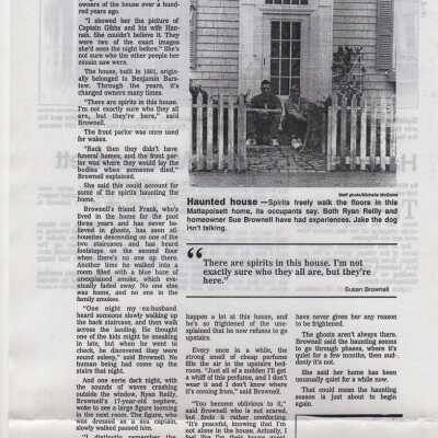Haunted in heart of Mattapoisett