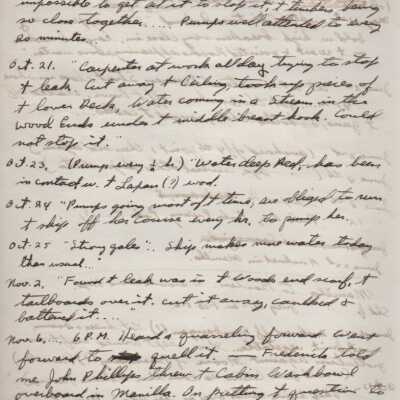 Log entries from voyages on Ship "Grotius"