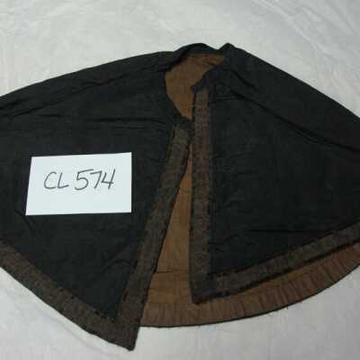 Black silk cape