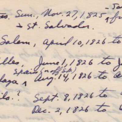 Journal of Brig "Laura" from Salem to Brazil
