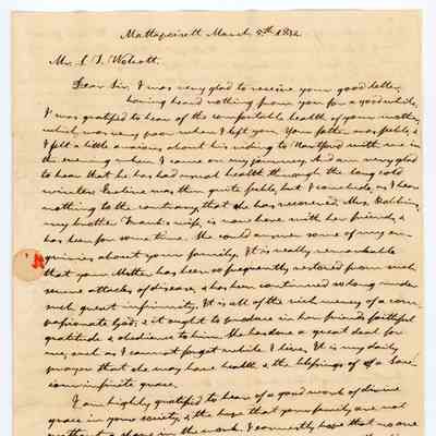 Hathaway Collection Letter 2