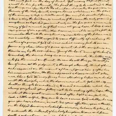 Thomas Robbins Letter 2 Page 1 (back)