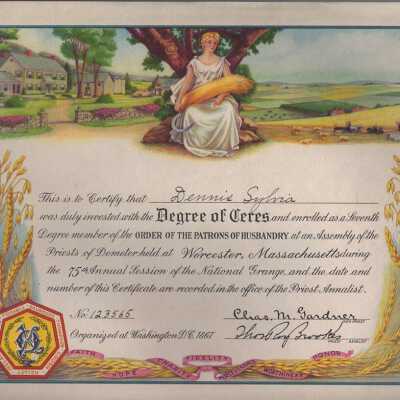 Certificate, Commemorative