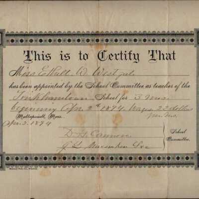 Certificate, Achievement