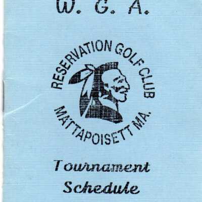 W.G.A. Reservation Golf Club Tournament Schedule 1995
