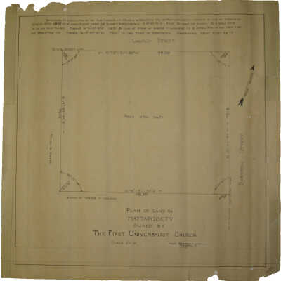 Plan of land in Mattapoisett for First Universalist Church