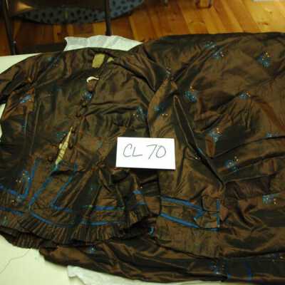 Brown two-piece dress