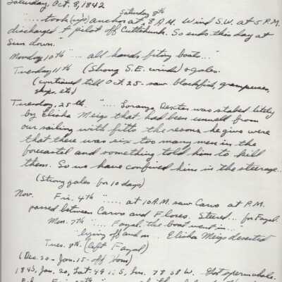 Ship "Joseph Meigs" log