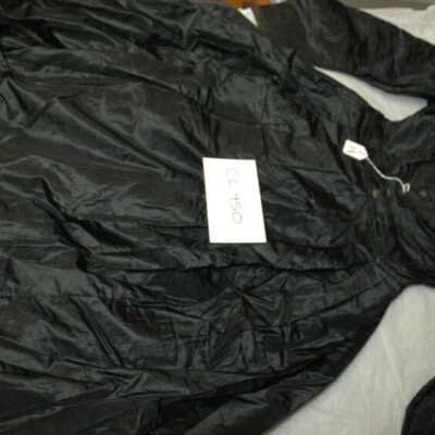 Black dress, flowered buttons